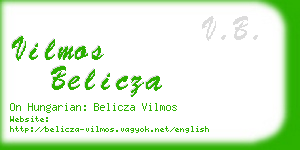 vilmos belicza business card